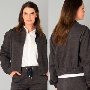 NWT Yest Robbie Essential Brown Melange Shacket Sz 10​